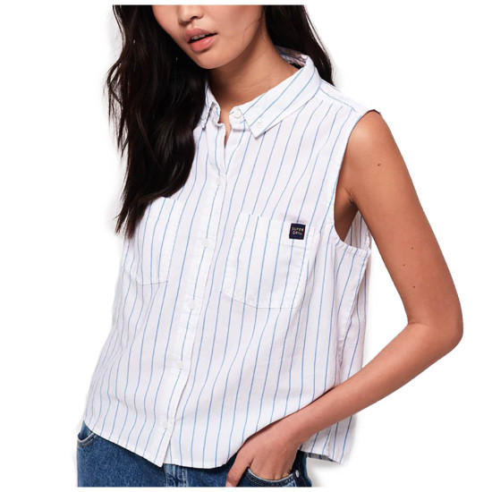 Superdry Γυναικείο αμάνικο πουκάμισο